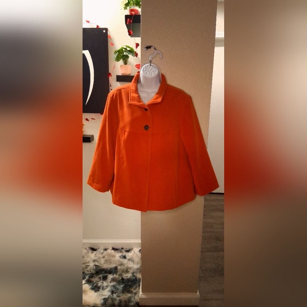 Chico's Wool Swing Jacket Size 3 - Picture 6 of 15